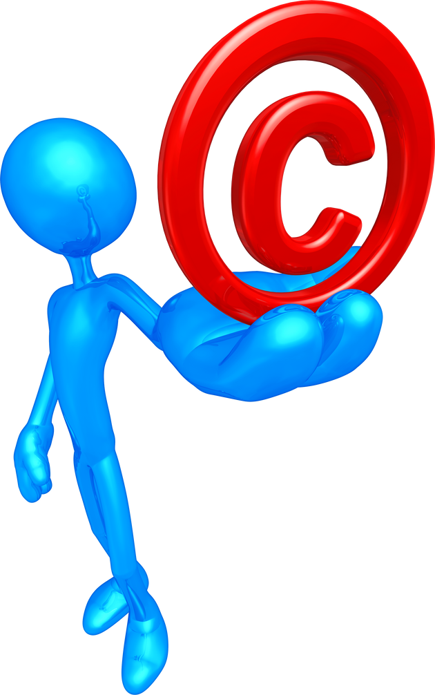 Person Holding Copyright Symbol